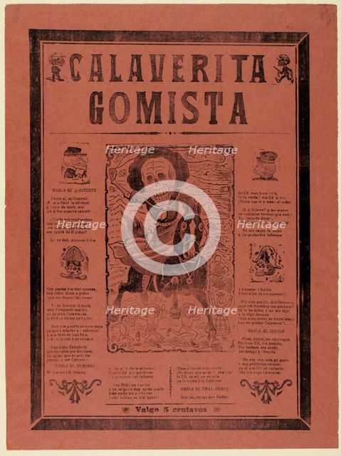 Little Calavera of General Gómez, n.d. Creator: José Guadalupe Posada.