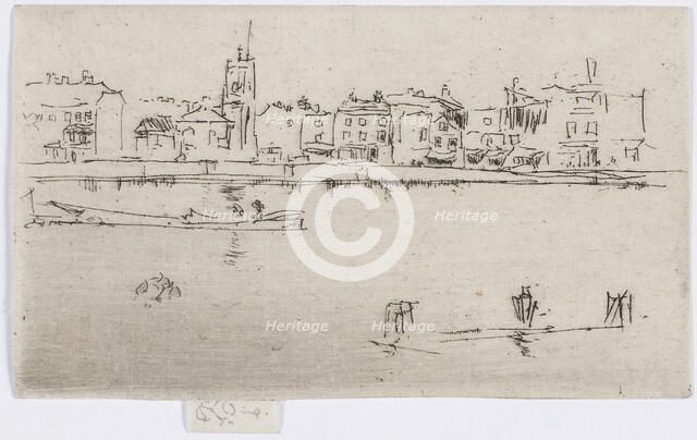 Little Chelsea (Memorial), 1887. Creator: James Abbott McNeill Whistler.