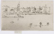 Little Chelsea (Memorial), 1887. Creator: James Abbott McNeill Whistler