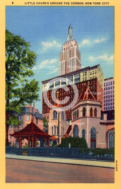 Little Church Around the Corner, New York City, New York, USA, 1933. Artist: Unknown