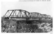 Little Colorado Bridge, Winslow, Arizona, USA, 1928