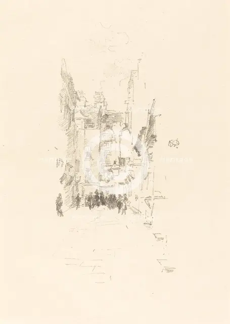 Little Court, Cloth Fair, 1887. Creator: James Abbott McNeill Whistler.