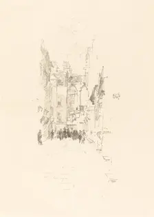 Little Court, Cloth Fair, 1887. Creator: James Abbott McNeill Whistler