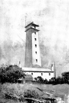 Little Crosby Lighthouse, destroyed by fire, 1898. Creator: Unknown