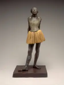 Little Dancer Aged Fourteen, plaster cast possibly 1920/1921, after original wax modelled 1878-1881. Creator: Edgar Degas