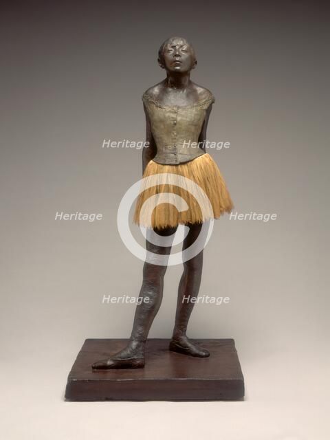 Little Dancer Aged Fourteen, plaster cast possibly 1920/1921, after original wax modelled 1878-1881. Creator: Edgar Degas.