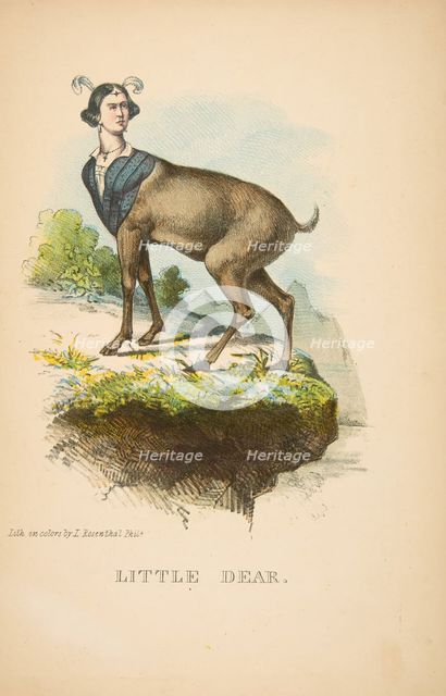 Little Dear, from The Comic Natural History of the Human Race, 1851. Creators: Henry Louis Stephens, L. Rosenthal.