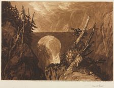 Little Devil's Bridge, 1886. Creator: Frank Short (British, 1857-1945); Robert Dunthorne, London