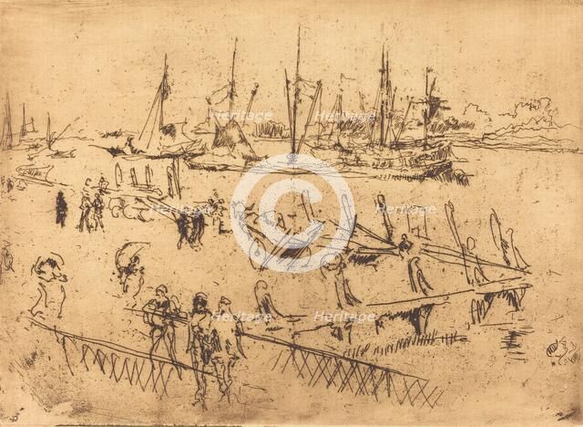 Little Dordrecht, 1884. Creator: James Abbott McNeill Whistler.