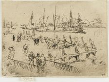 Little Dordrecht, 1884. Creator: James Abbott McNeill Whistler