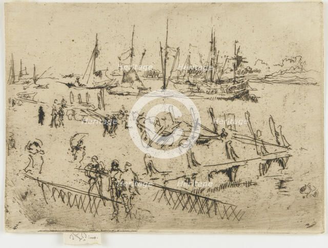 Little Dordrecht, 1884. Creator: James Abbott McNeill Whistler.