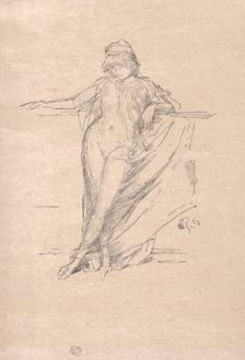 Little Draped Figure Leaning, 1894. Creator: James McNeill Whistler (American, 1834-1903)