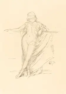 Little Draped Figure, Leaning, 1893. Creator: James Abbott McNeill Whistler