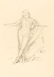 Little Draped Figure, Leaning, 1893. Creator: James Abbott McNeill Whistler
