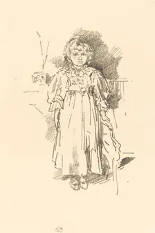 Little Evelyn, 1896. Creator: James Abbott McNeill Whistler