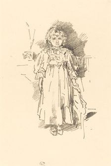 Little Evelyn, 1896. Creator: James Abbott McNeill Whistler