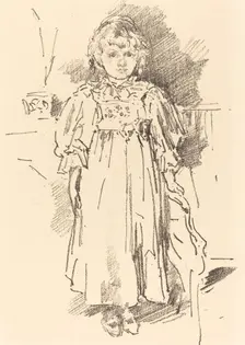 Little Evelyn, 1896. Creator: James Abbott McNeill Whistler