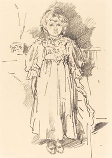 Little Evelyn, 1896. Creator: James Abbott McNeill Whistler