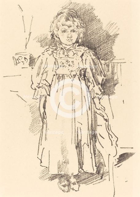 Little Evelyn, 1896. Creator: James Abbott McNeill Whistler.