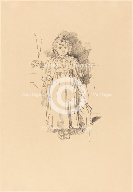 Little Evelyn, 1896. Creator: James Abbott McNeill Whistler.