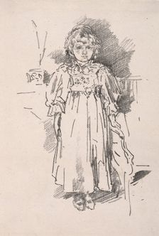 Little Evelyn, 1896. Creator: James McNeill Whistler (American, 1834-1903)