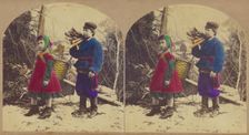 Little Fagot Gatherers., about 1860. Creator: New York Stereoscopic Company