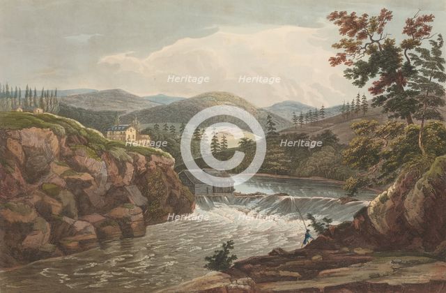 Little Falls at Luzerne (No. 1 of The Hudson River Portfolio), 1822-23. Creator: John Hill.