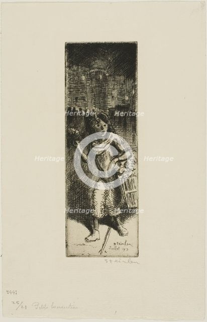 Little Flower Girl, 4931. Creator: Theophile Alexandre Steinlen.