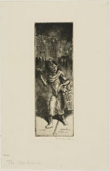 Little Flower Girl, 4931. Creator: Theophile Alexandre Steinlen