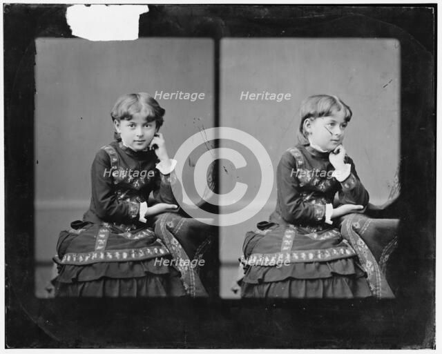 Little girl, between 1865 and 1880. Creator: Unknown.