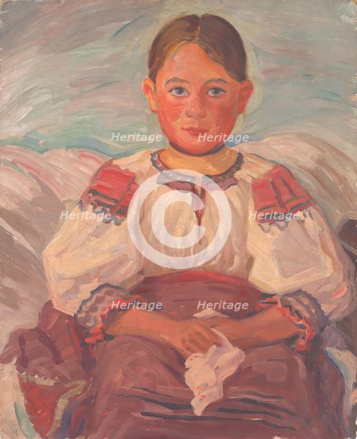 Little girl from Helpa, 1930-1940. Creator: Stefan Polkorab.