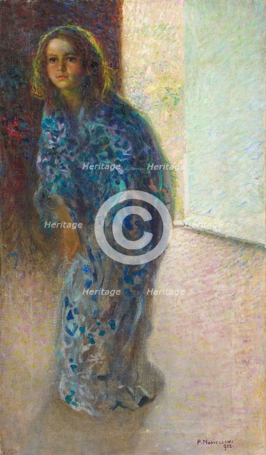 Little girl in kimono, 1912. Creator: Nomellini, Plinio (1866-1943).
