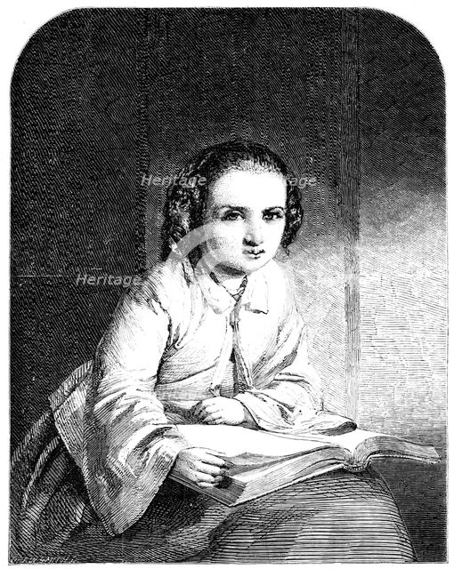 "Little Gretchen" - painted by M. Le Jeune, 1856.  Creator: Harvey Orrin Smith.