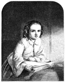 "Little Gretchen" - painted by M. Le Jeune, 1856. Creator: Harvey Orrin Smith