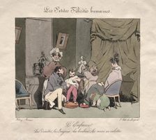 Little Human Felicities: Childhood. Creator: Henry Bonaventure Monnier (French, 1805-1877)