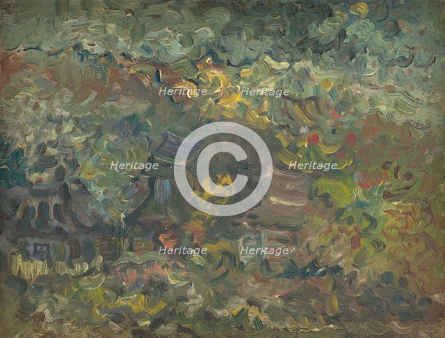 Little Houses by the Forest, 1940-1944. Creator: Arnold Peter Weisz-Kubincan.
