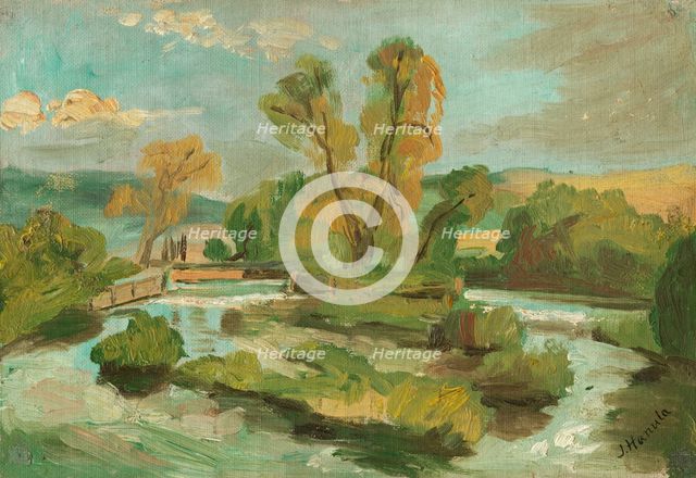 Little Island on a River, 1900-1920. Creator: Jozef Hanula.