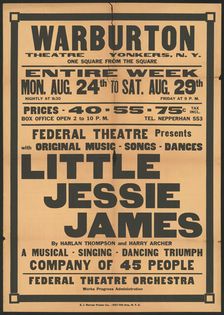 Little Jessie James, Yonker, NY, [193-]. Creator: Unknown