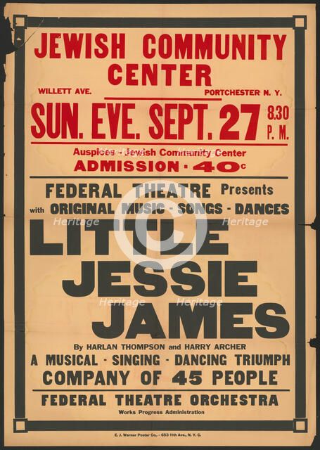 Little Jessie James, Portchester, NY, [1930s]. Creator: Unknown.