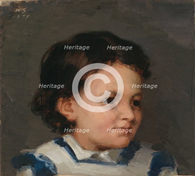 Little Liisa, 1879. Creator: Helene Schjerfbeck.