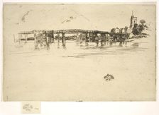 Little Putney Bridge, 1879. Creator: James Abbott McNeill Whistler