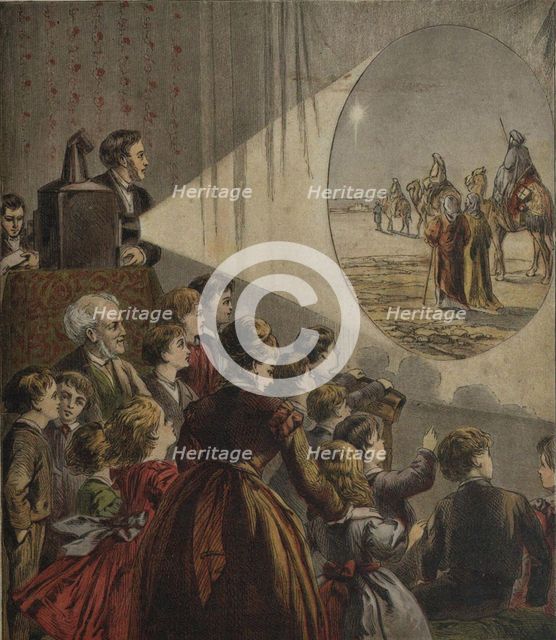 Little Paul's Christmas, 1881. Artist: Anonymous  