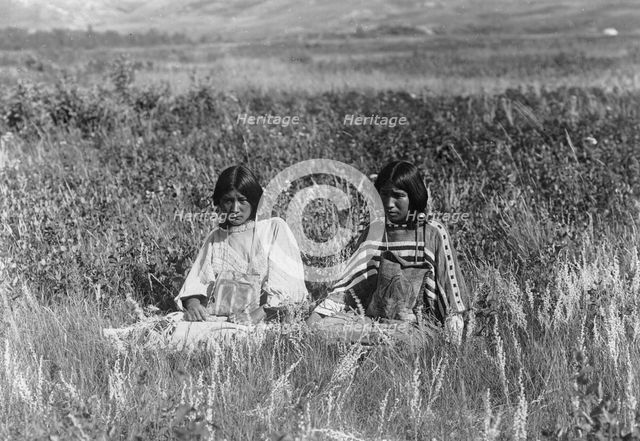 Little Plume's daughter, c1910. Creator: Edward Sheriff Curtis.