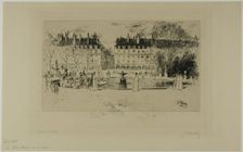 Little Pond at the Tuileries, 1901. Creator: Gustave Leheutre