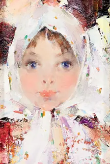 Little Russian Girl, early-mid 20th century. Creator: Nikolay Feshin