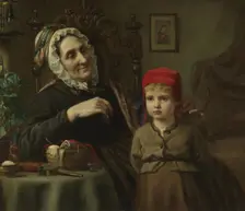 Little Red Riding Hood, 1872. Creator: Harriet Backer