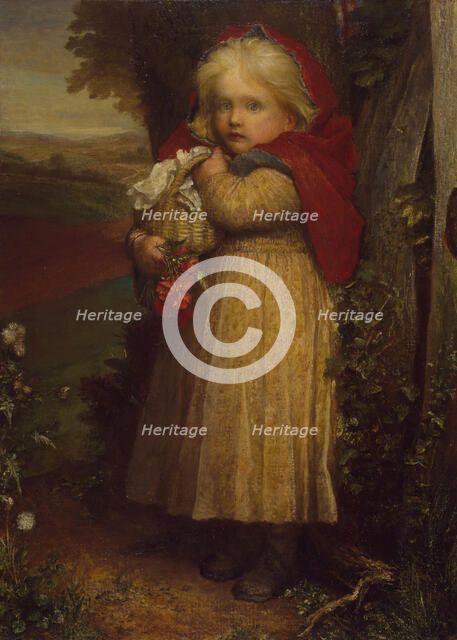 Little Red Riding Hood, 1890. Creator: George Frederick Watts.