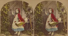 Little Red Riding Hood, about 1860. Creator: London Stereoscopic & Photographic Co