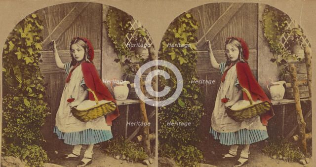 Little Red Riding Hood, about 1860. Creator: London Stereoscopic & Photographic Co.