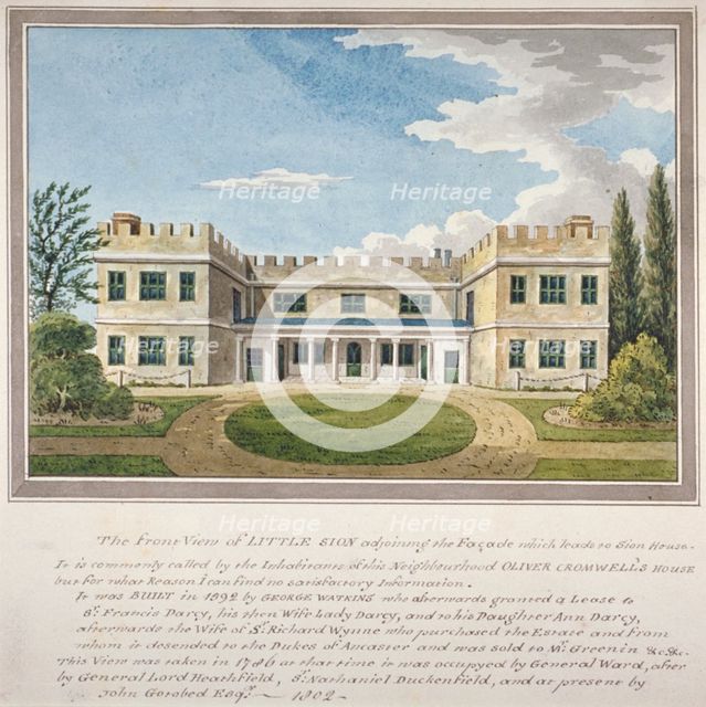 Little Syon, Isleworth, Middlesex, London, 1802. Artist: Anon